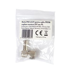 Mufa PNI LC27 pentru cablu RG58