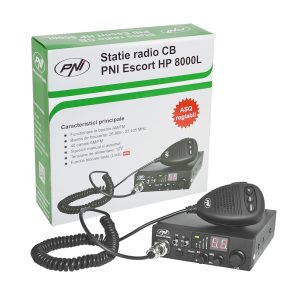 Kit Statie radio CB PNI ESCORT HP 8000L ASQ + Antena CB PNI ML100